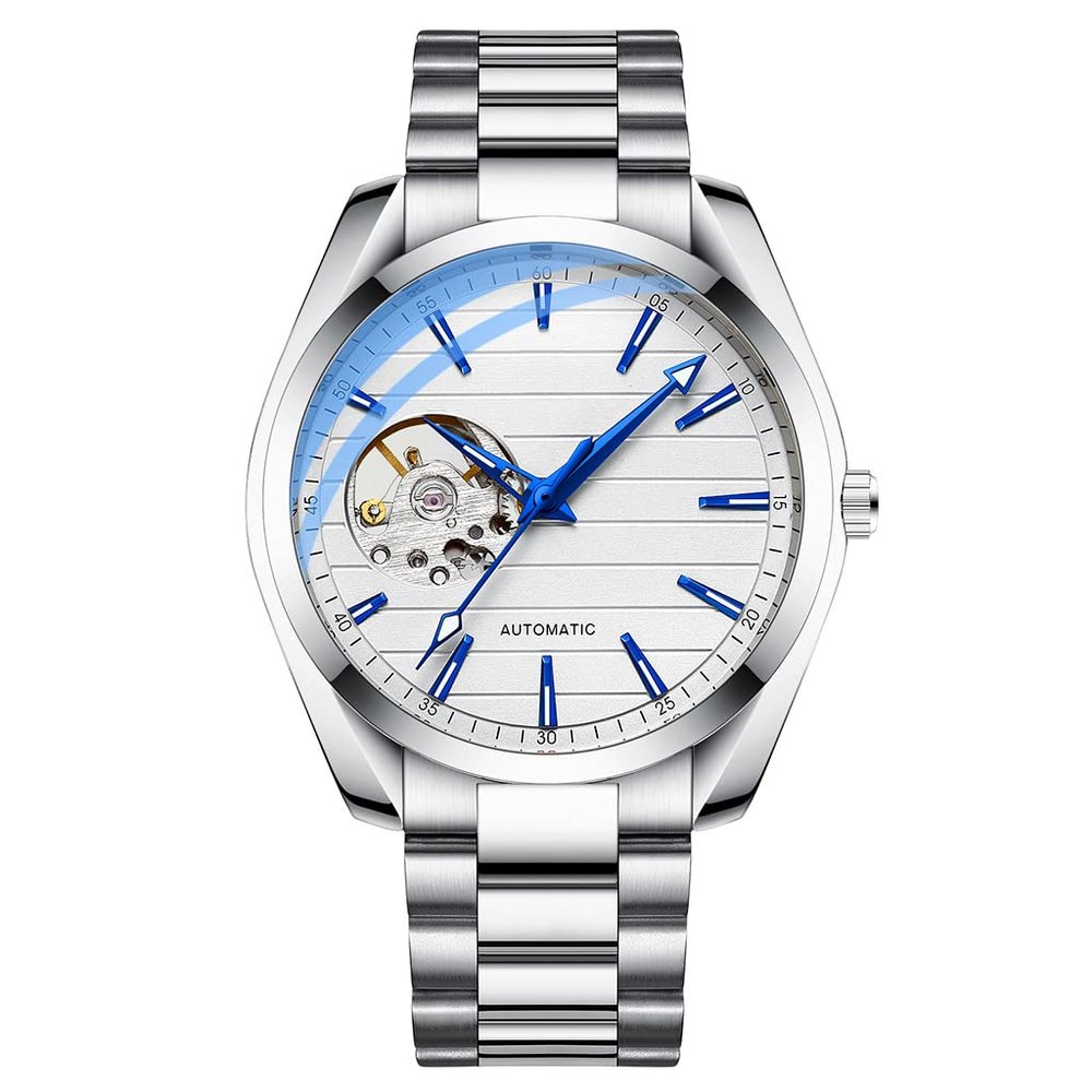 SHATONG Business Men's Watch Hollow Mechanical Watch Men's Watch Automatic Mechanical Watch Luminous Waterproof Watch