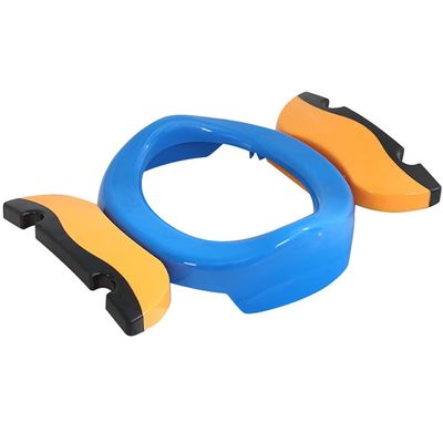 Car Toilet Seat Outdoor Foldable Candy Shape Car Commode, Portable Toilets for Boys and Girls in Traffic Jams, Load-Bearing 20kg (Color : Blue, Size : 23 * 22 * 13cm)