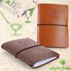 Chinco Golf Notebook Back Pocket Leather Golf Scorecard Book Journal Yardage Book for Sports and Outdoor Club Accessories (Yellow, Brown,2 Pieces) view 4