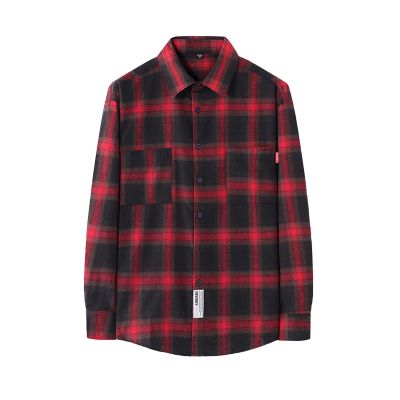 tuduoms Men's Button Down Flannel Shirts Regular Fit Mens Long Sleeve Shirt Buffalo Plaid Casual Fishing Shirts Loose Blouse