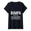 Womens Bumpa Definition Shirt Like A Regular Grandpa Only Cooler V-Neck T-Shirt view 1