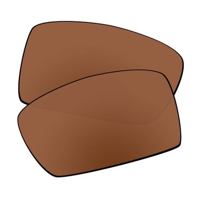 EZReplace Lenses Replacement for Oakley Gascan OO9014 Sunglasses (Non-Polarized Lenses) - Fits Oakley Gascan Frame (Maroon Brown)