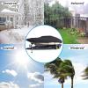 420D Waterproof Boat Cover Trailerable Boat Cover for V-Hull, Tri-Hull, Bass Boat, Pro-Style, Fishing Boat, Runabout,Black,14~16FT: 530x290cm view 3