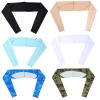 Homaley 4 Pieces UV Sun Protection Cooling Shawl Arm Sleeves for Women Men with Finger Hole Black white gray pink One Size view 2