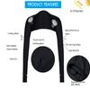 Homaley 4 Pieces UV Sun Protection Cooling Shawl Arm Sleeves for Women Men with Finger Hole Black white gray pink One Size view 3