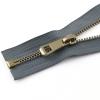 Mdingbao-Zippers 5# 35/45/55/65/75/85cm Open-end Auto Lock Rose Gold Plating Zipper Use for Clothes Shoes Pocket Garment, Strong and Sturdy (Color : Gray, Length : 85cm) view 1
