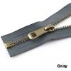 Mdingbao-Zippers 5# 35/45/55/65/75/85cm Open-end Auto Lock Rose Gold Plating Zipper Use for Clothes Shoes Pocket Garment, Strong and Sturdy (Color : Gray, Length : 85cm) view 2