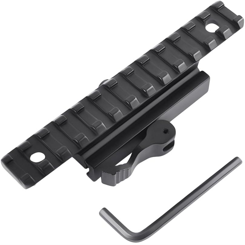 Gotical 13 Slots Dual Picatinny Rail Quick Release Mount Adapter Converter (Top 13 Slot Quick Release)