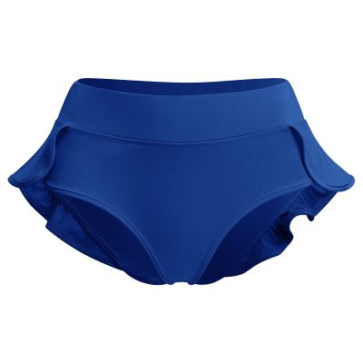 IWEMEK Women's Ruffle High Waisted Yoga Shorts Twerk Dance Hot Panties Workout Gym Ruched Butt Lifting Leggings Festival Cheeky Mini Hot Pants Pole Dance Rave Bikini Bottoms Blue X-Large