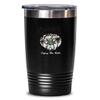 Riding a scooter Tumbler 20oz, black view 1
