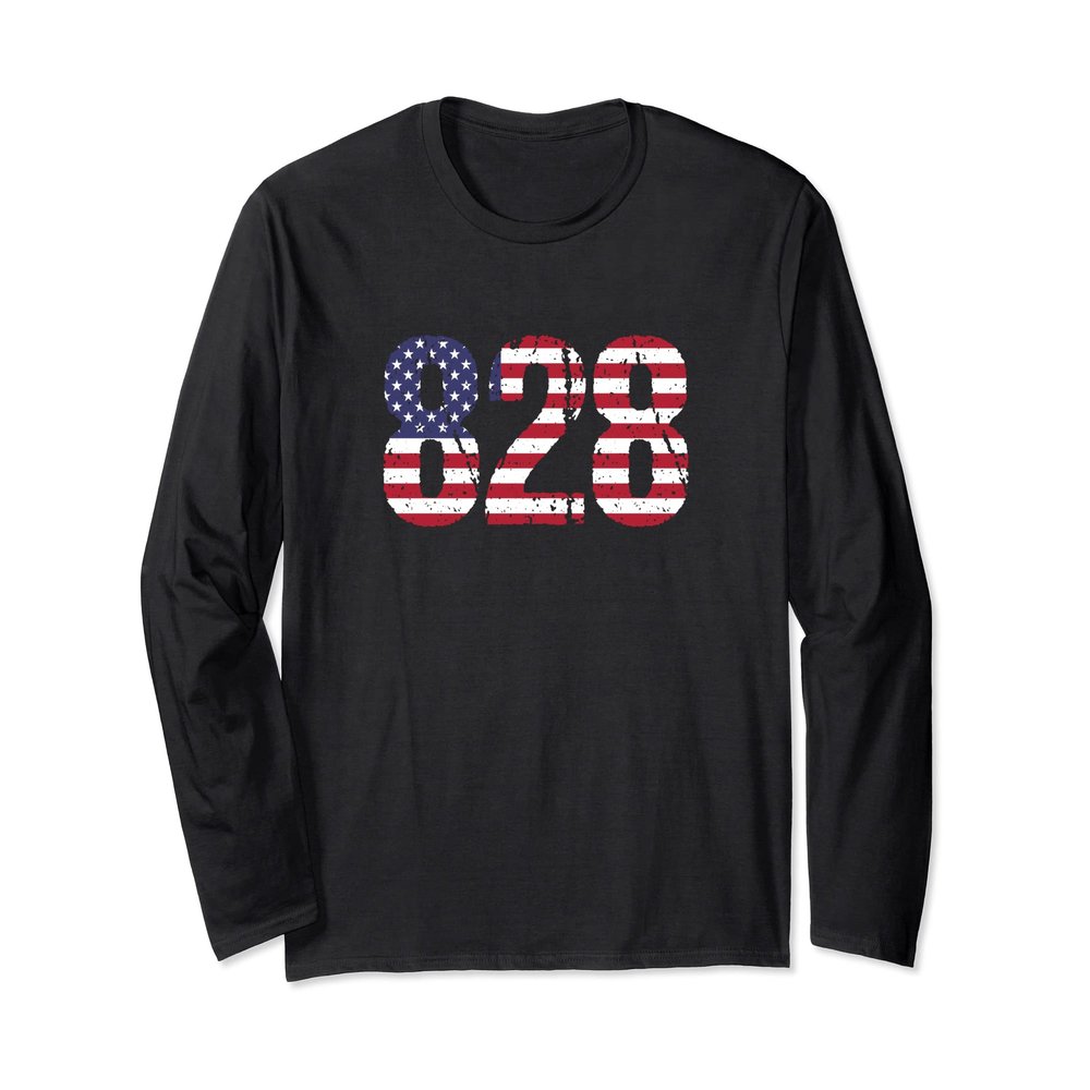 828 North Carolina Area Code Long Sleeve T-Shirt