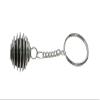 Natural Black Tourmaline Round stone Crystal Cage Healing Keychains Assorted Ball Crystals Gemstone Keyring, Purple, 4 inch view 3