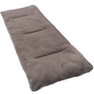 REDCAMP Folding Cot Pads for Sleeping Extra Thick, Soft Comfortable Rabbit Hair Velvet Cotton Camping Cot Mattress Pad for Backpacking Hiking, Brown 75x28 inches