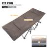 REDCAMP Folding Cot Pads for Sleeping Extra Thick, Soft Comfortable Rabbit Hair Velvet Cotton Camping Cot Mattress Pad for Backpacking Hiking, Brown 75x28 inches view 2