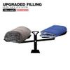 REDCAMP Folding Cot Pads for Sleeping Extra Thick, Soft Comfortable Rabbit Hair Velvet Cotton Camping Cot Mattress Pad for Backpacking Hiking, Brown 75x28 inches view 3