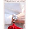 SHATONG Fashion Mechanical Female Watch Hollow Waterproof Luminous Analog Ladies Watch,Diameter 36mm,mesh Strap/Leather Strap/Steel Strap view 4