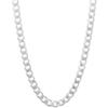 INFINIQUE CREATIONS Stainless Steel Silver Cuban Curb Chain Bracelet Necklace Men Women 3-12mm 7-38" (38, 9mm, Silver) view 2
