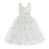 IWEMEK Wedding Flower Girl Spaghetti Strap Dress Baby Applique Summer Dresses Backless Princess Holiday Pageant Junior Bridesmaid Dress Communion Baptism Birthday Party Ball Gown Green 18-24 Months view 1