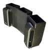 Triple Magazine Pouch (OWB) for Smith & Wesson (S&W) Shield Plus, 9mm, (Double Stack) Magazines, 3 in a Row, Adjustable Belt Loops fit: 1.5 inch and 1.75 inch Belts view 3