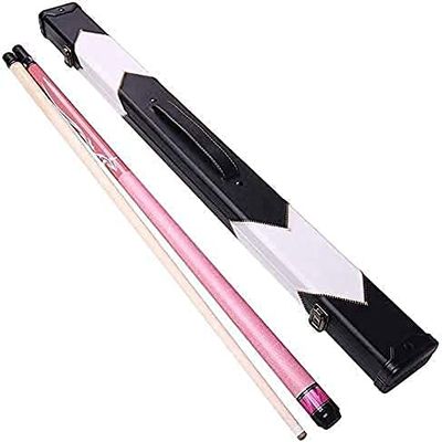Pool Cue Billiard Cue 58In 19 Oz 13Mm Tips Maple Billiard Stick with Storage Box 1/2 Jointed Pool Cue for Home School Club Billiards Cue WEWYQSJXBXF-211218
