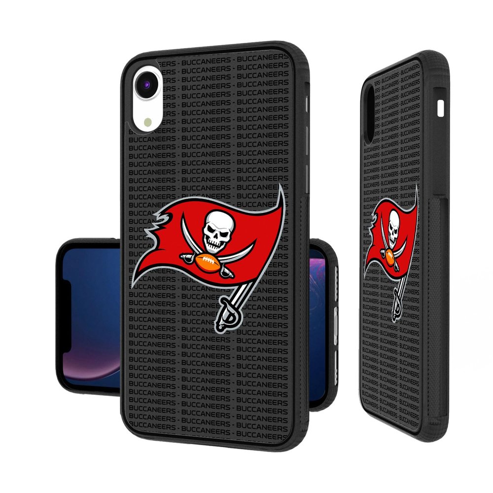 Keyscaper Tampa Bay Buccaneers iPhone Text Backdrop Design Bump Case