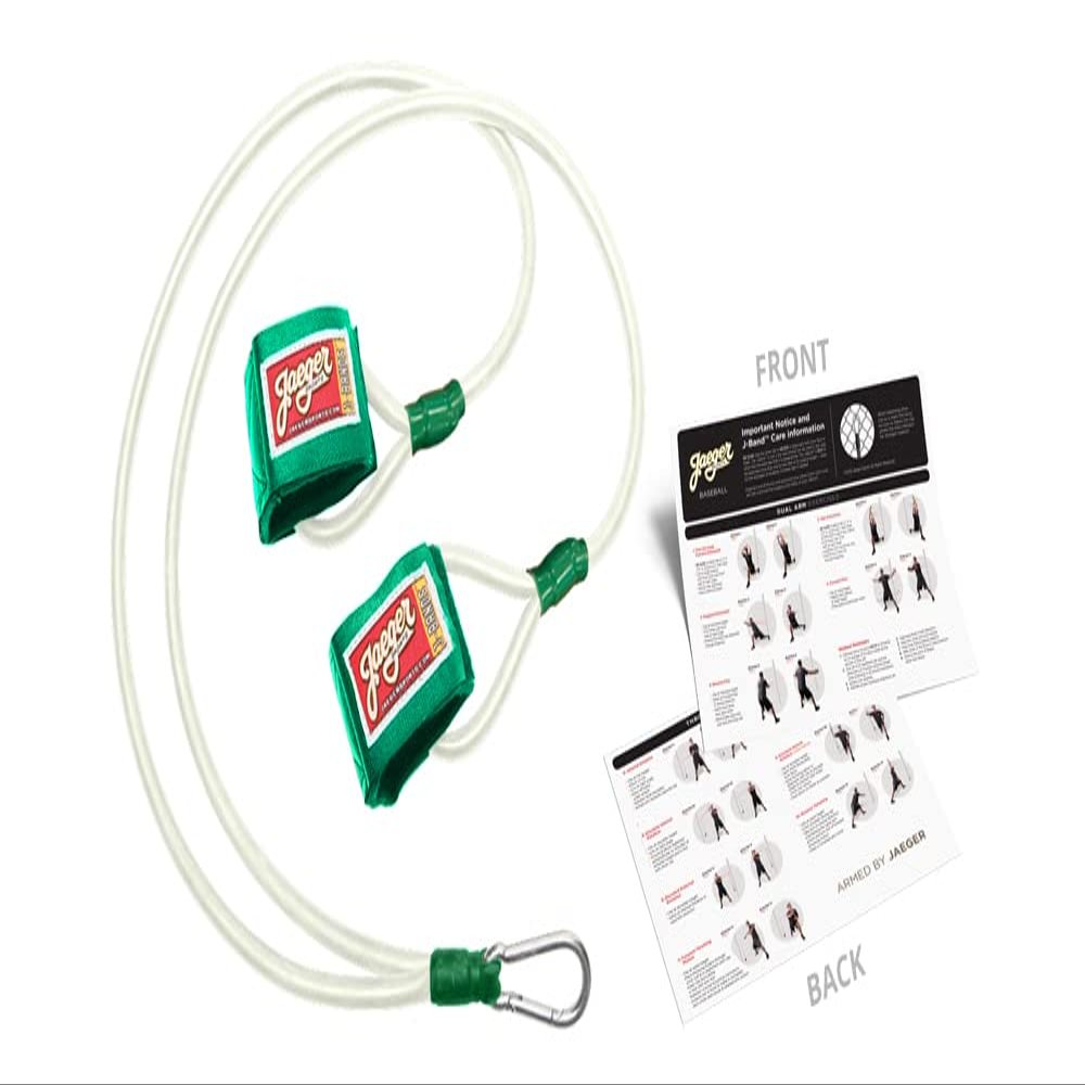 J-Bands Resistance Bands for Baseball & Softball Pitchers. Baseball Pitching Trainer & Arm Trainer. Portable Pitching Training Bands with Laminated Instruction Sheet