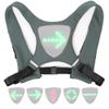 Klzzuk LED Turn Signal Vest USB Charging Safety Bike Pack High Visibility Direction Indicator Cycling Vest Gear for Night Running Cycling Motorcycling Hiking Dog Walking (Grey) view 1