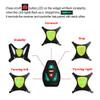 Klzzuk LED Turn Signal Vest USB Charging Safety Bike Pack High Visibility Direction Indicator Cycling Vest Gear for Night Running Cycling Motorcycling Hiking Dog Walking (Yellow) view 3