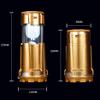 SMSOM Camping Lanterns, Rechargeable Led Lanterns, Hurricane Lights for Camping, Hurricane, Hiking, Emergency (Color : Silver) view 2