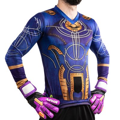 Geko Sports Ikarus LS Long-Sleeve Goalkeeper Jersey New! (Adult Medium) Blue