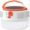 SMSOM LED Camping Lantern, USB Rechargeable, Solar Powered, White, Perfect for Camping, Hiking, Tent, Garden, Patio view 1