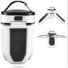 SMSOM Collapsible Camping Lantern, Portable LED Camping Lantern for Outdoor, Solar Camping Tent Lights, Compact Hanging Electric Emergency Lanterns, White view 2