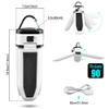 SMSOM Collapsible Camping Lantern, Portable LED Camping Lantern for Outdoor, Solar Camping Tent Lights, Compact Hanging Electric Emergency Lanterns, White view 3