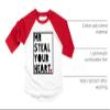 Bump and Beyond Designs Boys Valentine's Shirt, Mr. Steal Your Heart (Red 5T) view 3