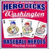 Washington Baseball Heroes Playing Cards for Nationals & Senators Fans view 1