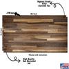 Cornhole Board Vinyl Wrap Decals (Set of 2) Wood Grain Bean Bag Toss Wrap Stickers (10. Plank Stained) view 3
