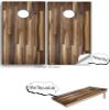 Cornhole Board Vinyl Wrap Decals (Set of 2) Wood Grain Bean Bag Toss Wrap Stickers (10. Plank Stained) view 4