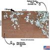Cornhole Board Vinyl Wrap Decals (Set of 2) Wood Grain Bean Bag Toss Wrap Stickers (3. Flowered Grain) view 3