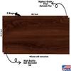 Cornhole Board Vinyl Wrap Decals (Set of 2) Wood Grain Bean Bag Toss Wrap Stickers (5. Dark Brown) view 3