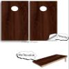 Cornhole Board Vinyl Wrap Decals (Set of 2) Wood Grain Bean Bag Toss Wrap Stickers (5. Dark Brown) view 4