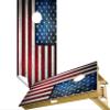 Cornhole Board Vinyl Wrap Decals (Set of 2) American Bean Bag Toss Wrap Stickers (American Flag #12) view 1