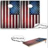 Cornhole Board Vinyl Wrap Decals (Set of 2) American Bean Bag Toss Wrap Stickers (American Flag #12) view 4