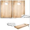 Cornhole Board Vinyl Wrap Decals (Set of 2) Wood Grain Bean Bag Toss Wrap Stickers (6. Light Grain) view 4