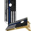 Cornhole Board Vinyl Wrap Decals (Set of 2) American Bean Bag Toss Wrap Stickers (Blue Lives #13) view 1
