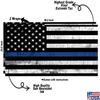 Cornhole Board Vinyl Wrap Decals (Set of 2) American Bean Bag Toss Wrap Stickers (Blue Lives #13) view 3