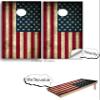 Cornhole Board Vinyl Wrap Decals (Set of 2) American Bean Bag Toss Wrap Stickers (Patriotic Flag #3) view 4