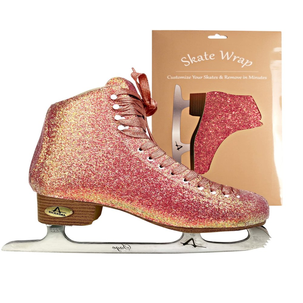 American Athletic Skate Wrap Womens Sparkle Light Pink, Large