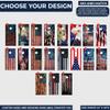 Cornhole Board Vinyl Wrap Decals (Set of 2) American Bean Bag Toss Wrap Stickers (Baseball Flag #5) view 2