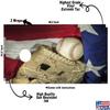 Cornhole Board Vinyl Wrap Decals (Set of 2) American Bean Bag Toss Wrap Stickers (Baseball Flag #5) view 3