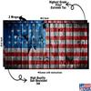 Cornhole Board Vinyl Wrap Decals (Set of 2) American Bean Bag Toss Wrap Stickers (Sideway's Wooden Panel #16) view 3